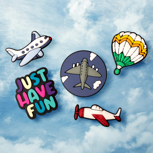 3D OEM Travel Sticker voor Telefoonhoes / Tablet, Set van 5 stuks, Multicolor