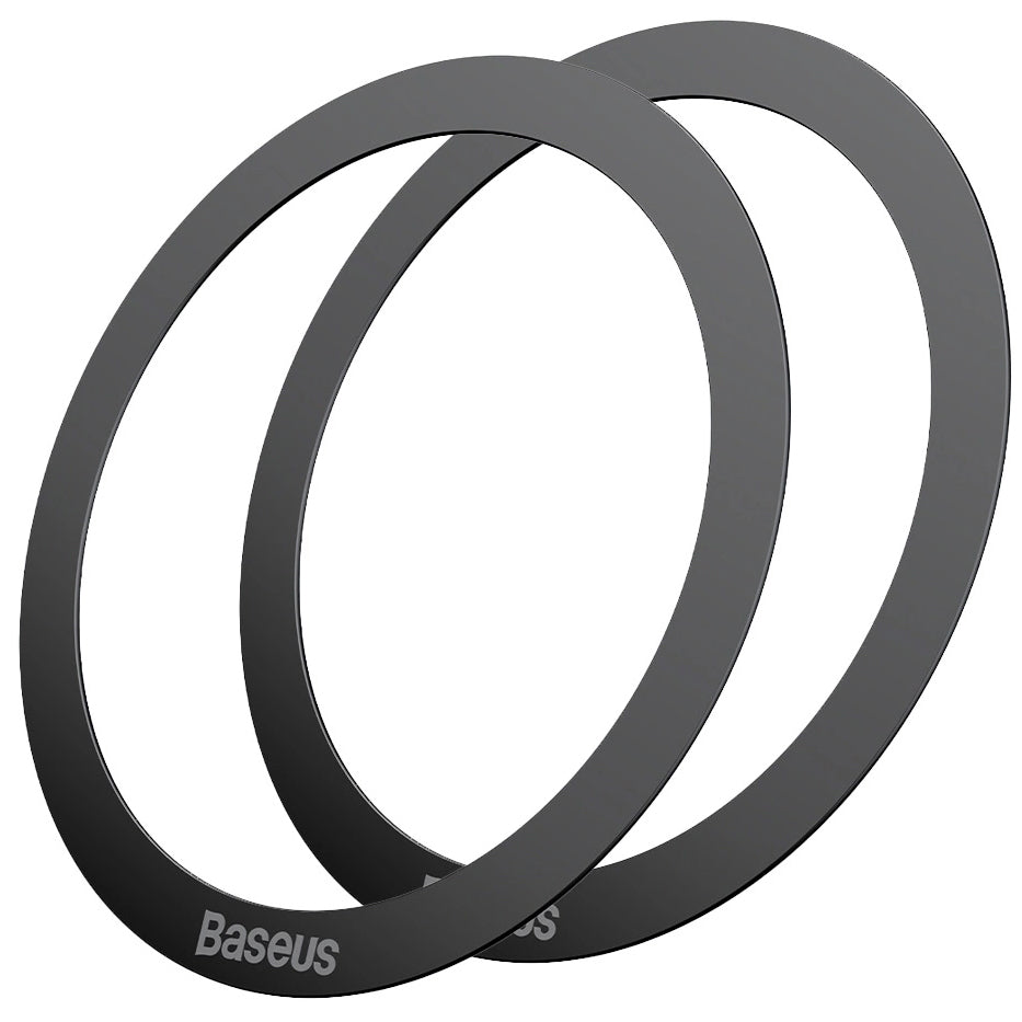 Metalen Sticker Baseus Halo, Set van 2 stuks, Zwart PCCH000001