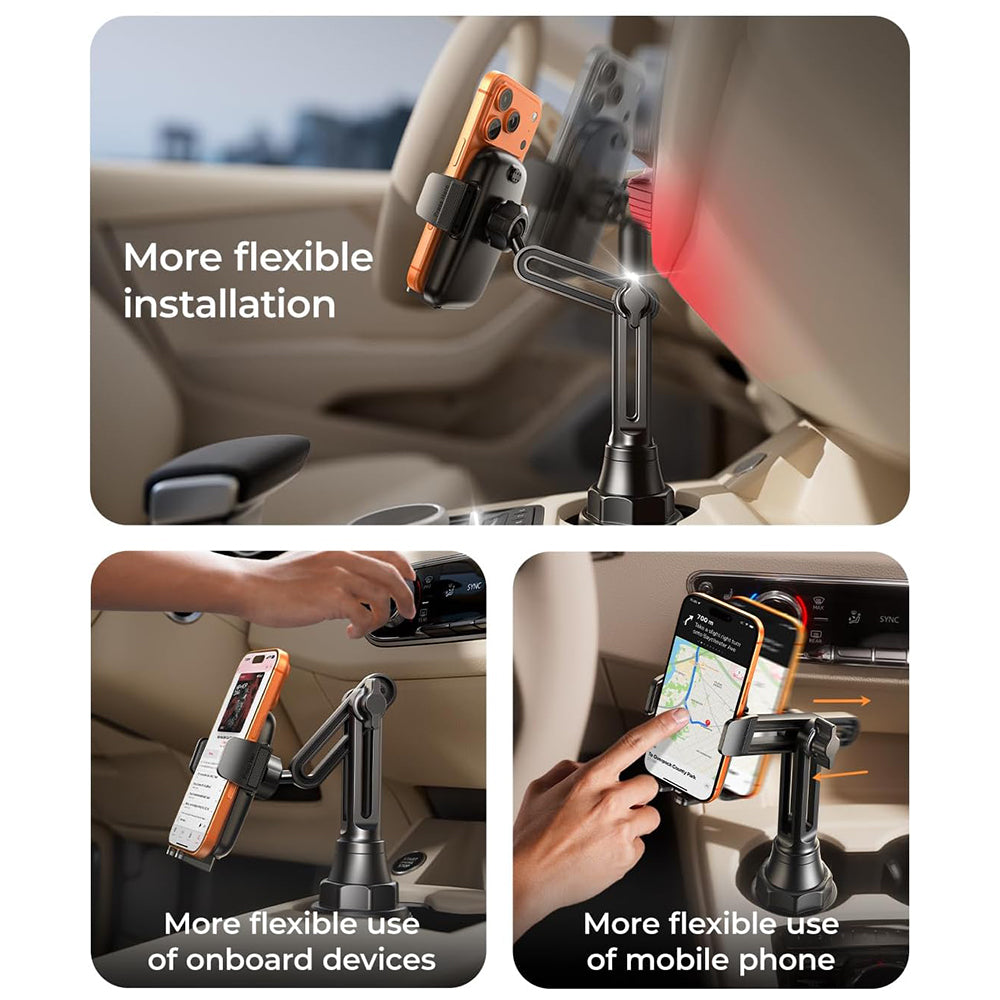 Lisen Autohouder voor Telefoon, 4.7inch - 7inch, Zwart YL0223070048