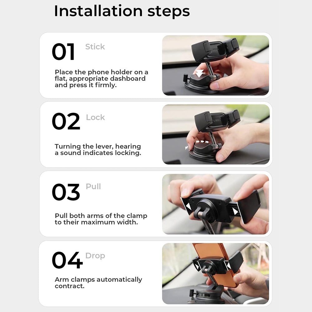 Lisen Car Mount A609, 4inch - 7 inch, Black YL0225120003