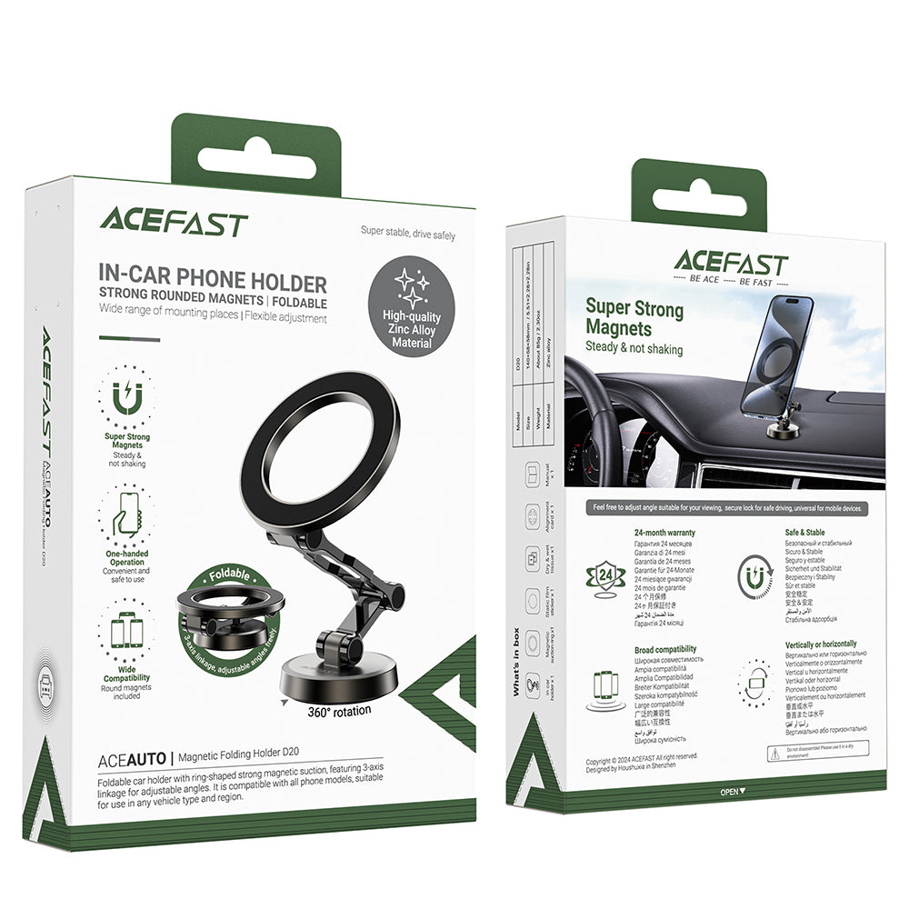 Magnetische Autohouder Acefast D20, Universeel, Gri