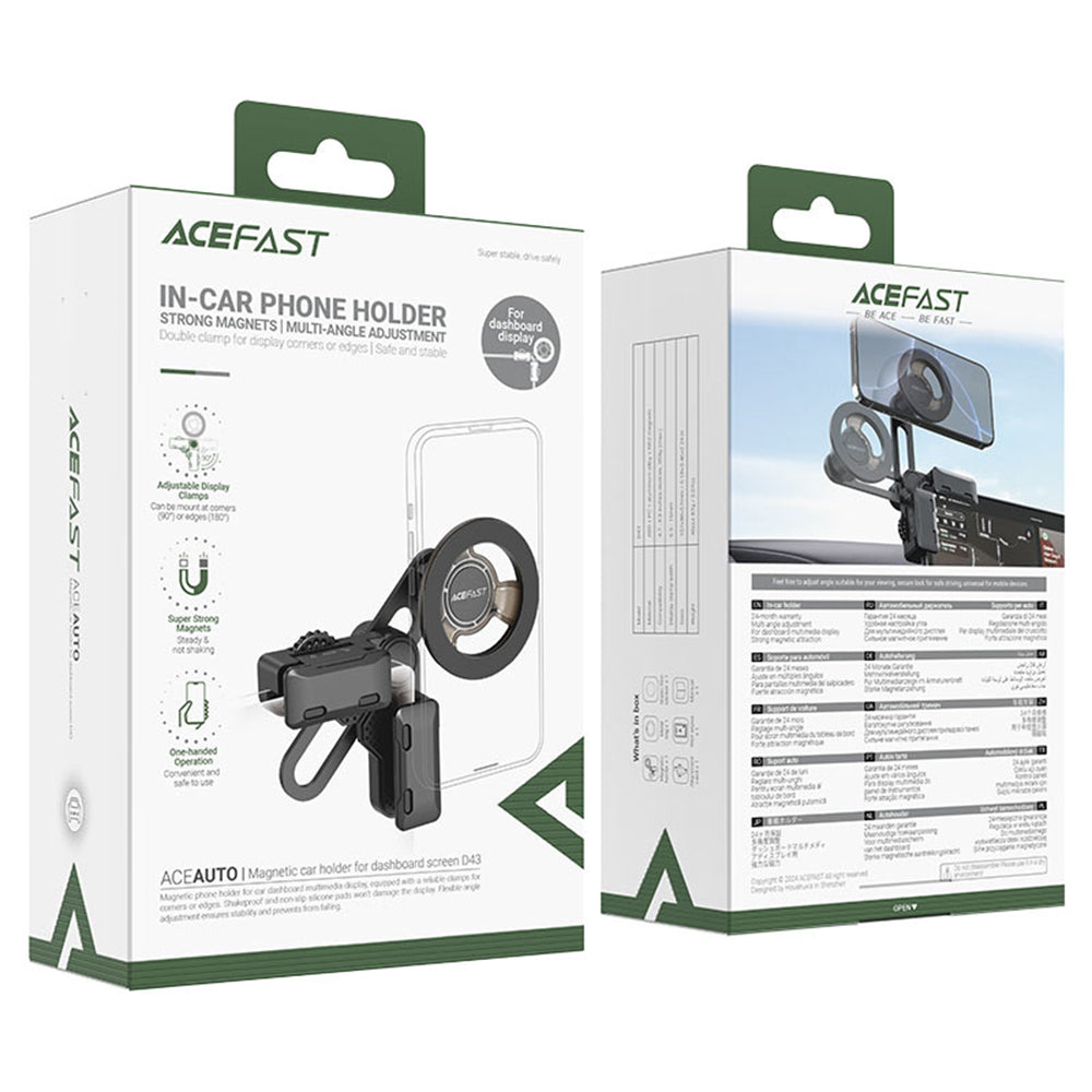 Magnetische Autohouder Acefast D43, Universeel, Zwart