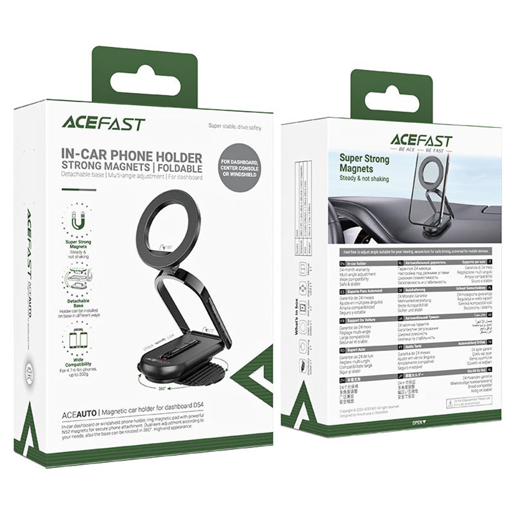 Magnetische Autohouder Acefast D54, Universeel, Zwart