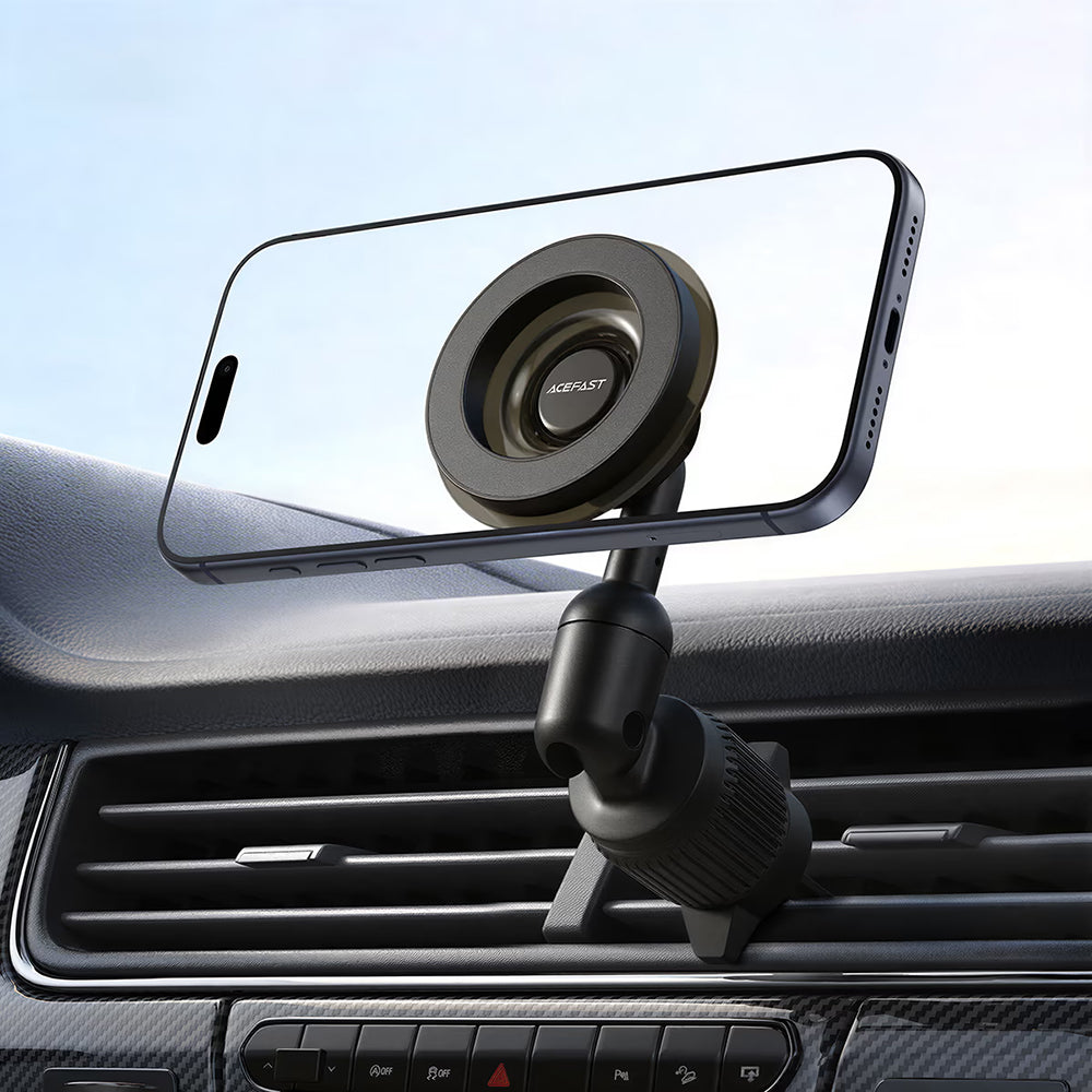 Acefast D68 Magnetic Car Mount, 4.7inch - 6.9inch, Black