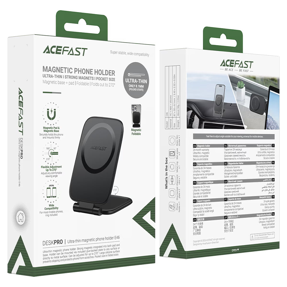 Acefast E46 Magnetische Auto Houder, Universeel, Zwart