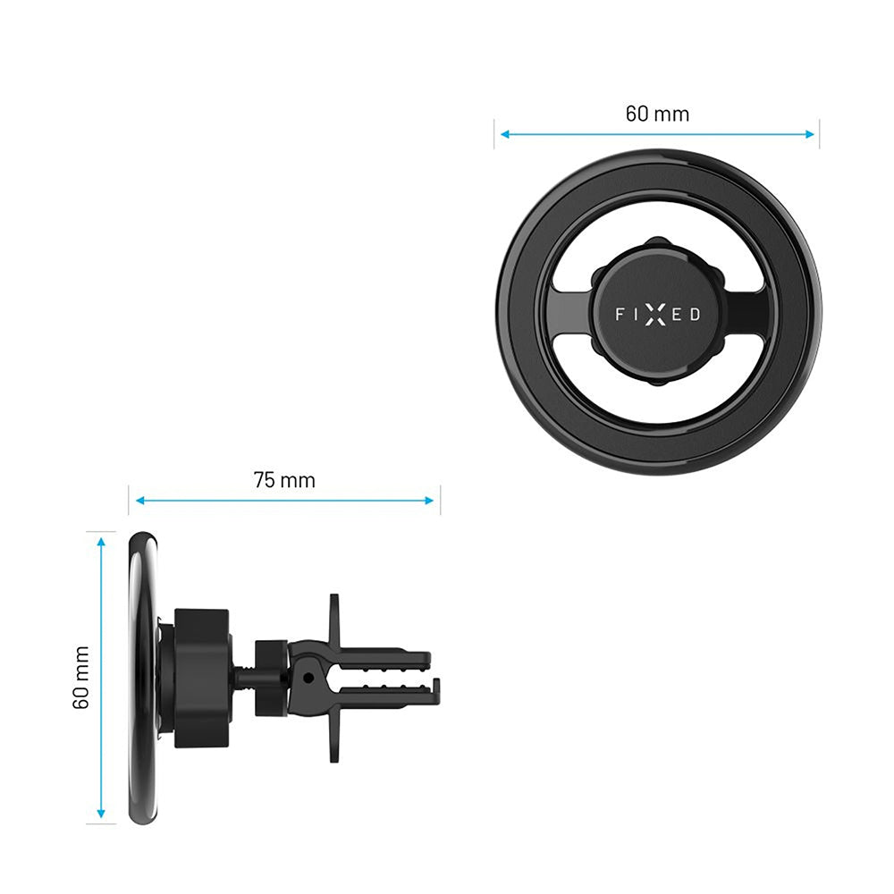 Magnetische Autohouder Fixed, Universeel, Zilver