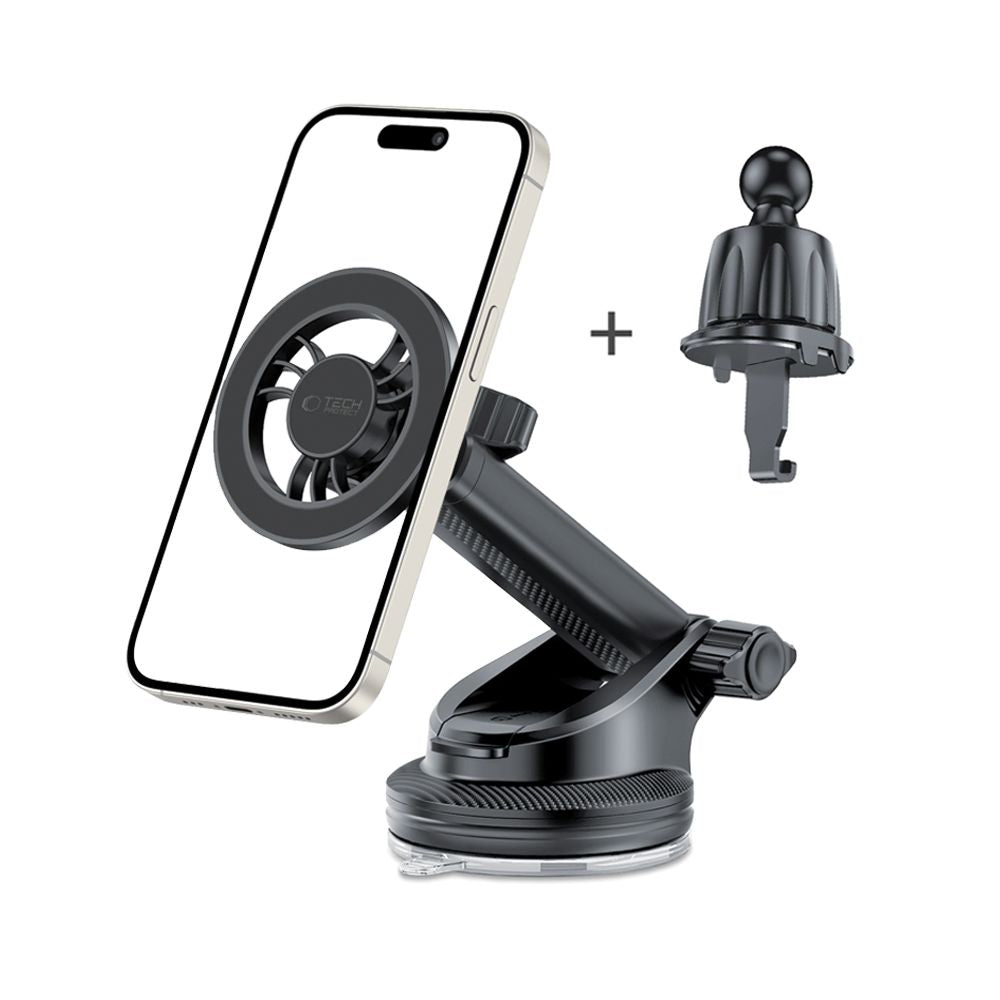 Magnetische Autohouder Tech-Protect N56 2in1, Universeel, Zwart