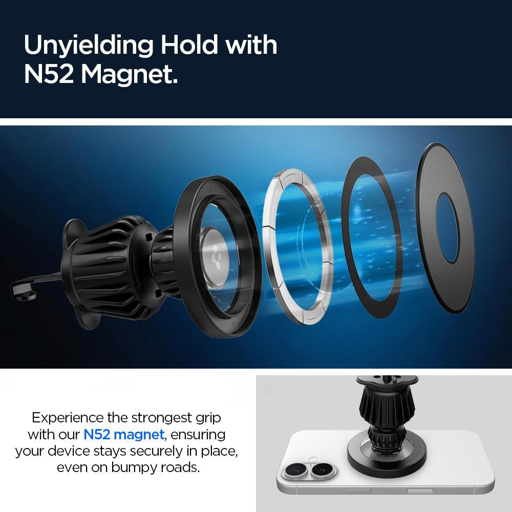 Magnetische Autohouder Spigen MFT13, Universeel, Zwart ACP08315