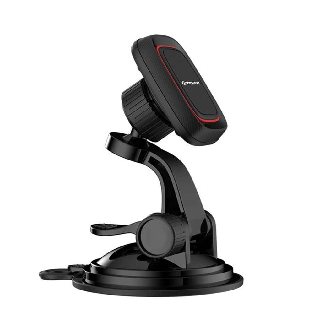 Autohouder Magnetisch Techsuit S6, Universeel, Zwart Rood