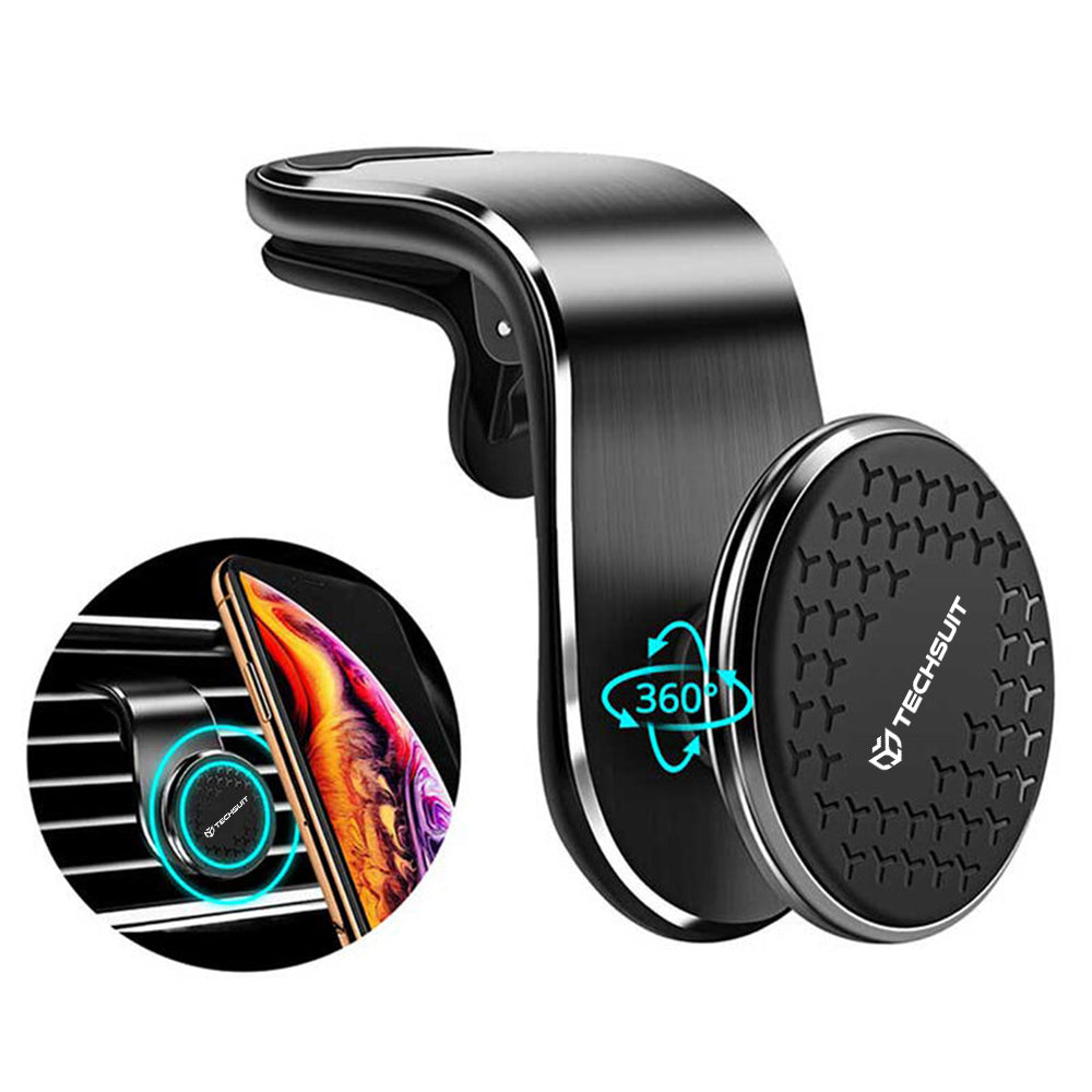 Magnetische Autohouder Techsuit S8, Universeel, Zilver