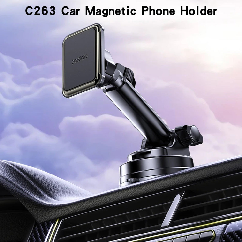 Magnetische Autohouder Yesido C263, Universeel, Zwart