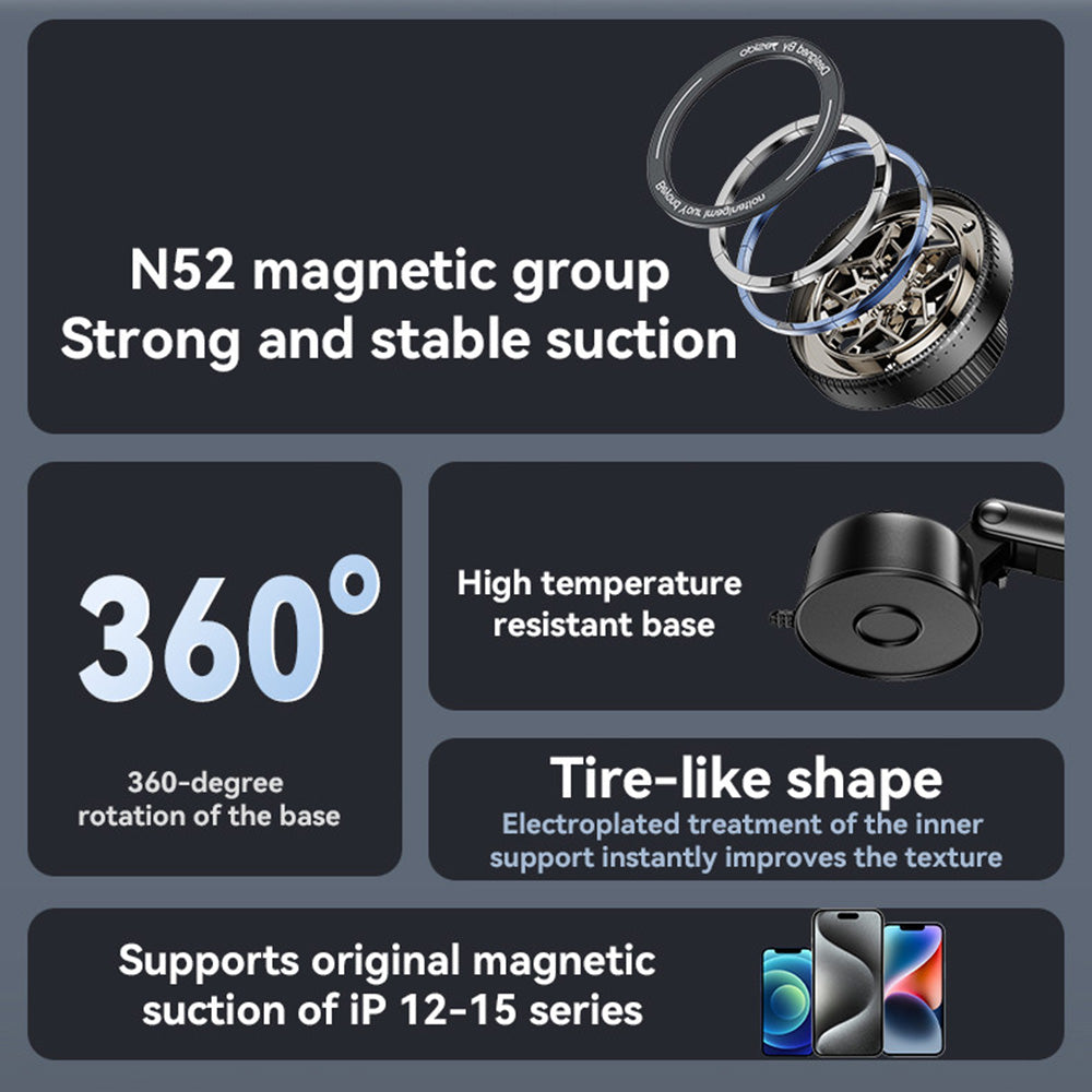 Yesido C266 Universal Magnetic Car Holder, Black