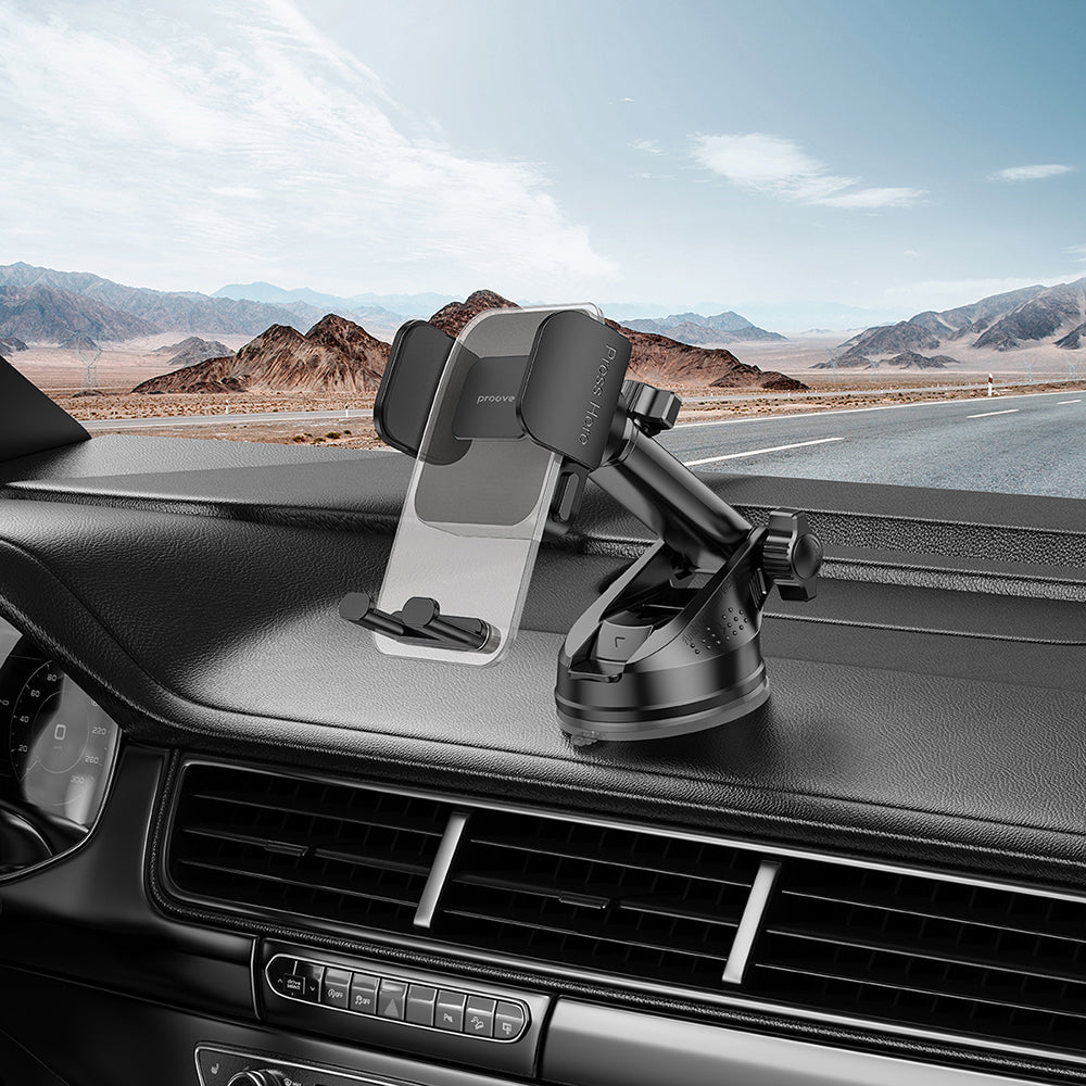 Autohouder Proove Crystal Clamp Plus Dash, 4.7inch - 6.9inch, Zwart CHCSP0000001