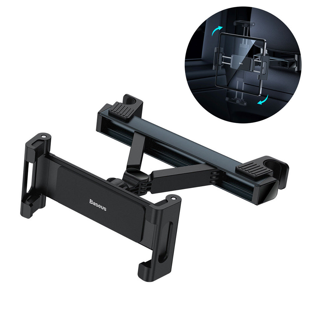 Auto Hoofdsteunhouder Baseus Joyride Prop voor Telefoon / Tablet, 4.7inch - 12.3inch, Zwart SUTQ000001