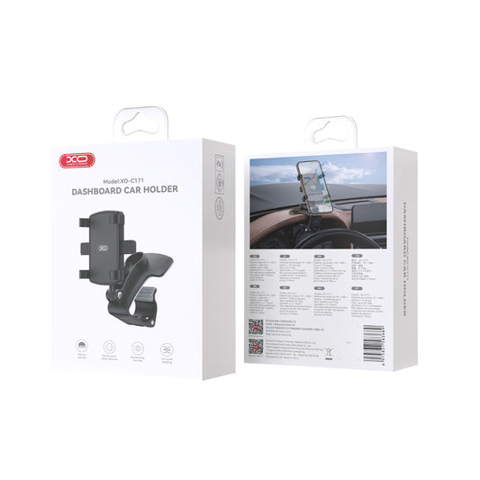 Autohouder XO Design C171, 4.7inch - 7.6inch, Zwart