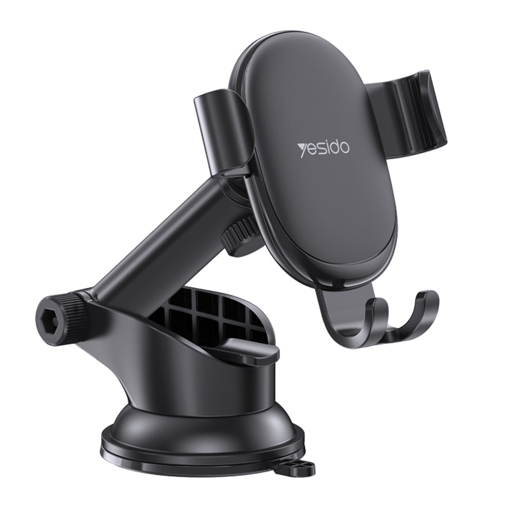 Autohouder Yesido C120, 4inch - 6.5inch, Zwart