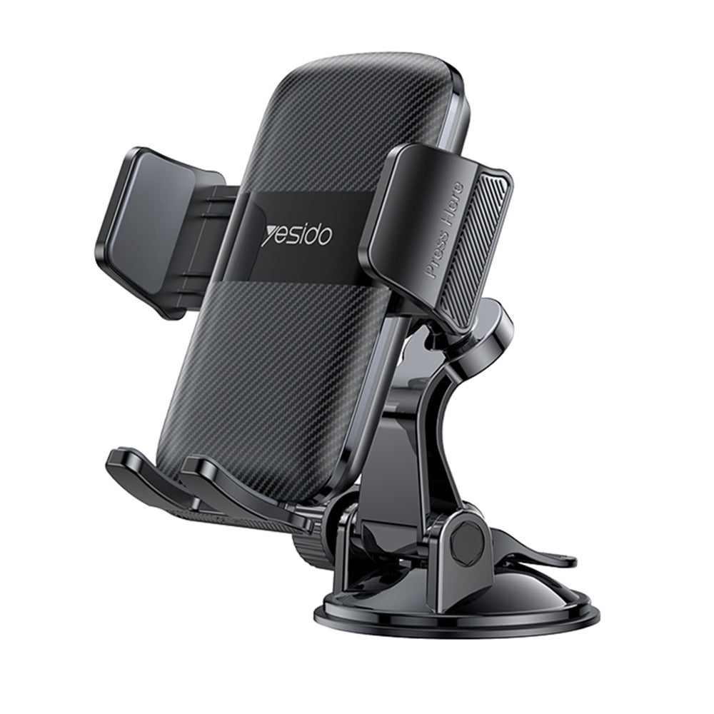 Autohouder Yesido C175, 4.7inch - 7.2inch, Zwart