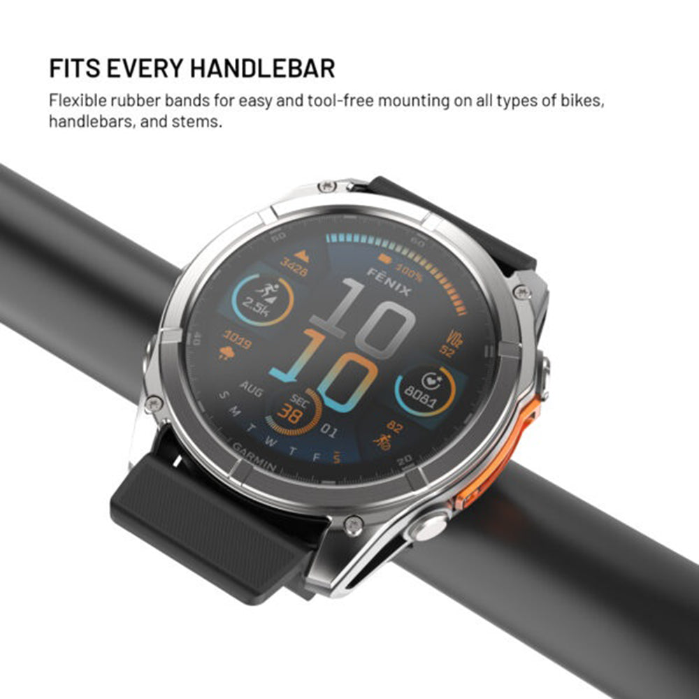 Fietssteun Fixed voor Garmin Watch 22mm / Edge Computer, Zwart