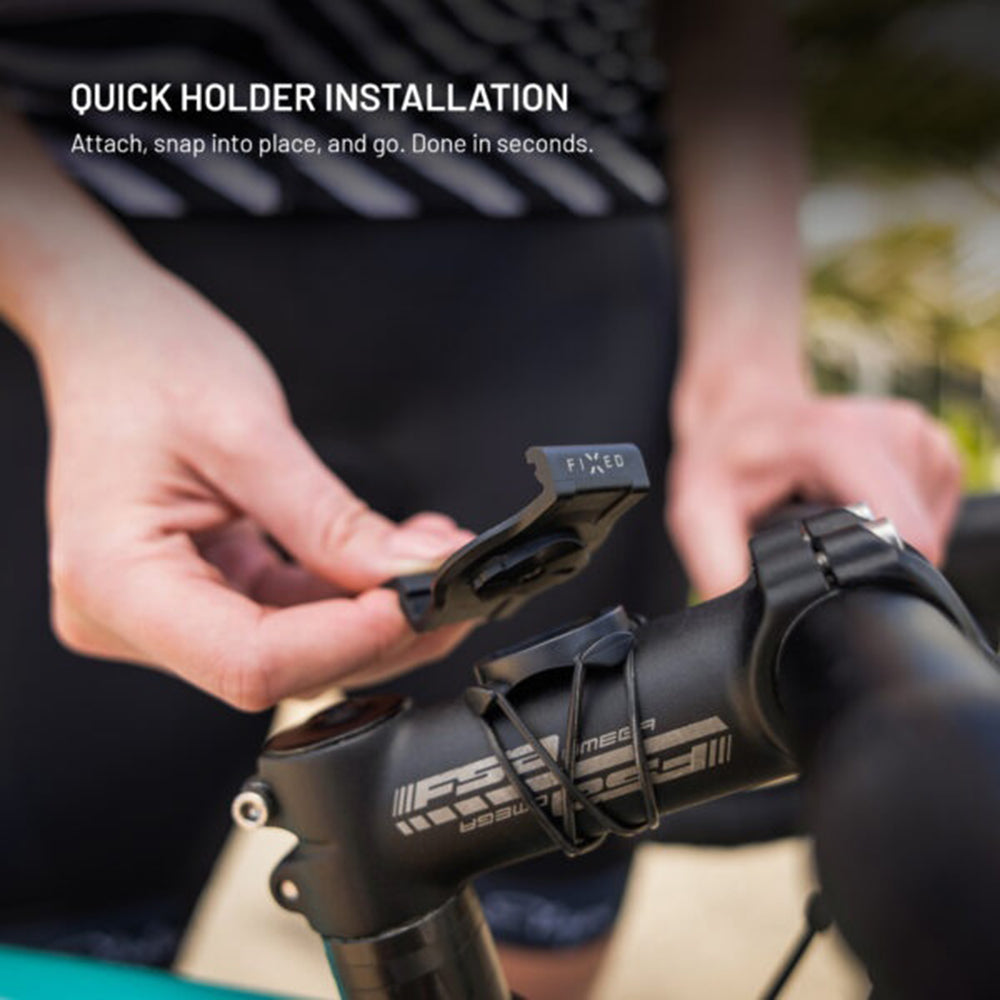 Fietssteun Fixed voor Garmin Watch 22mm / Edge Computer, Zwart