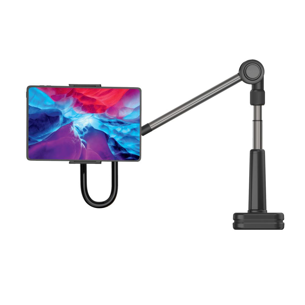 Bureauhouder Fixed Relax, 7inch - 13inch, Zwart