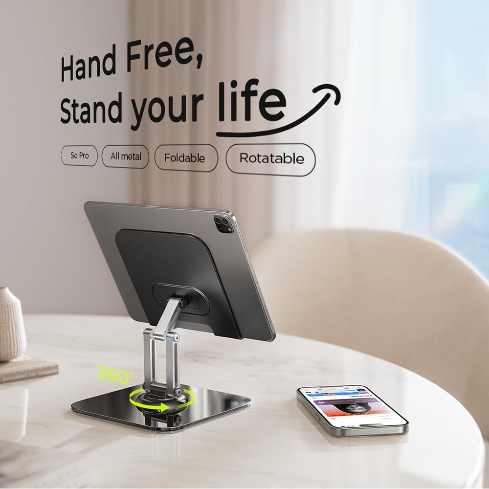 Lisen Q18 Bureaustandaard voor Telefoon / Tablet, 4.7inch - 12.9inch, Zwart YL0423120002