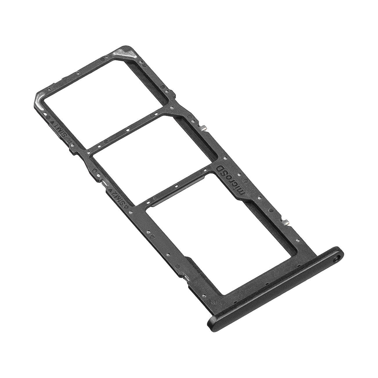 SIM-kaarthouder Samsung Galaxy A03s A037, Dual SIM, Zwart