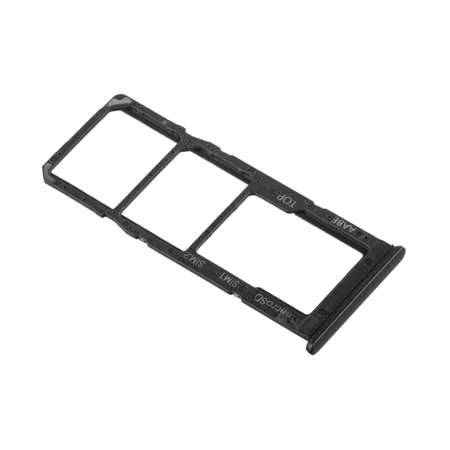 SIM-kaarthouder Samsung Galaxy A12 Nacho A127 / A12 A125, Zwart, Service Pack GH98-46124A