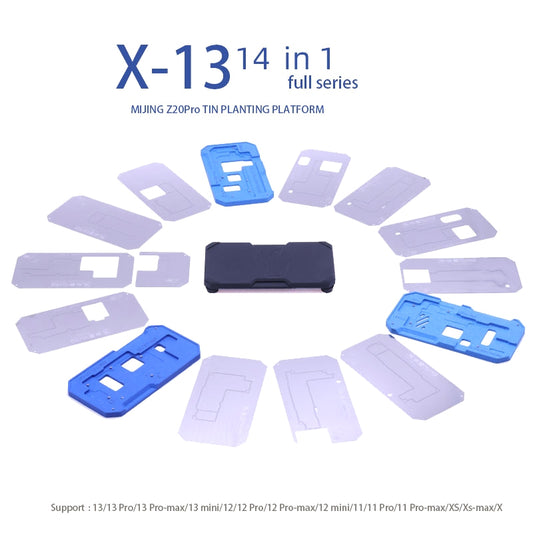 Mijing Z20 Pro Reballing Werkhouder voor Apple iPhone X - 13 Pro Max Serie