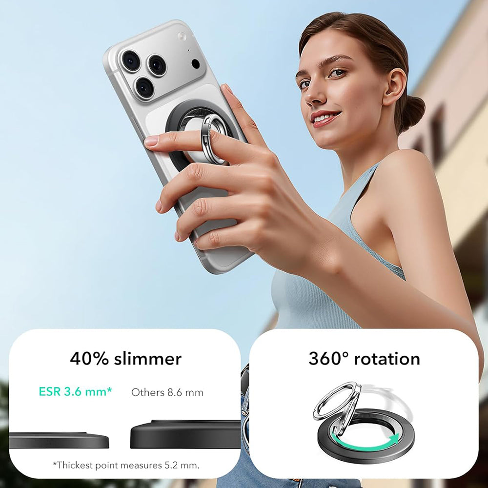 ESR HaloLock Ringhouder, Universeel, Zwart