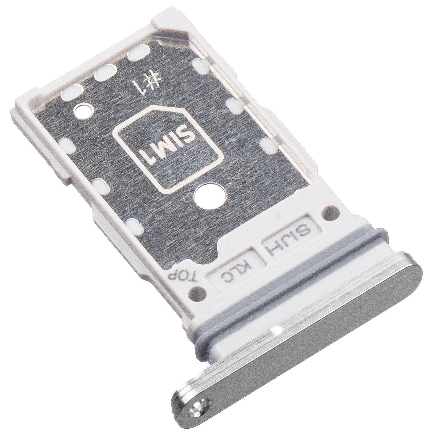 SIM-houder Samsung Galaxy S22 Ultra 5G S908, Dual SIM, Zilver