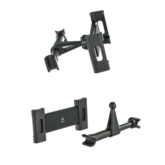 Baseus Achterbank Hoofdsteun Autohouder, 4,7inch - 12,9inch, Zwart SUHZ-01