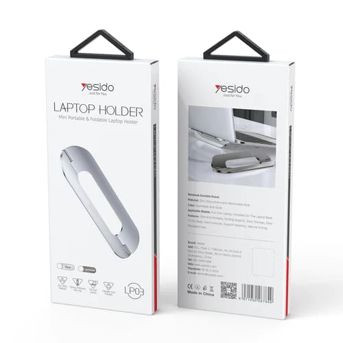Yesido LP03 Laptopstandaard, Grijs