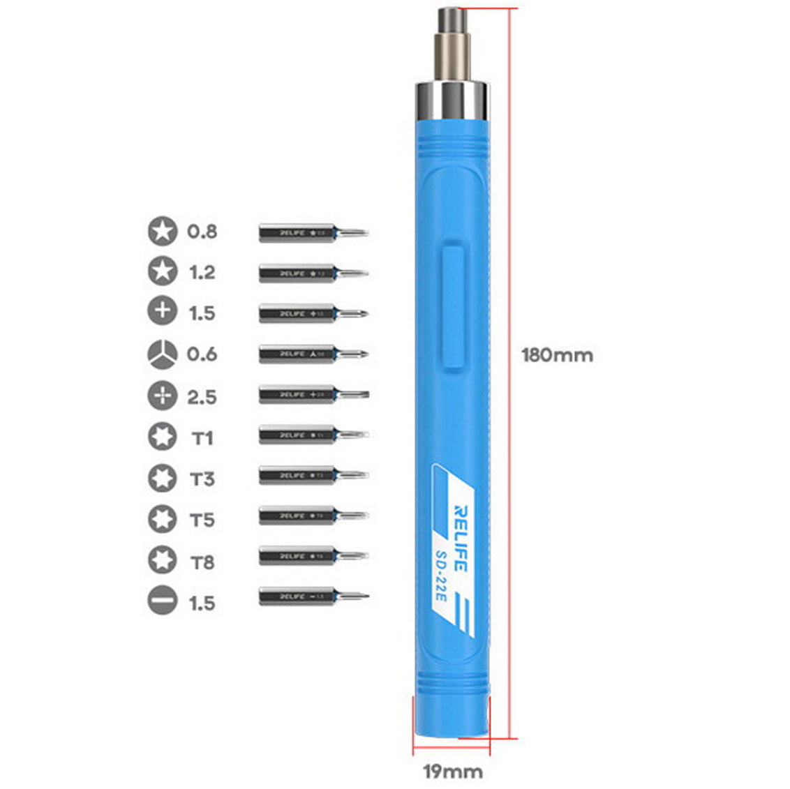 Elektrische schroevendraaier Relife SD-22E, blauw