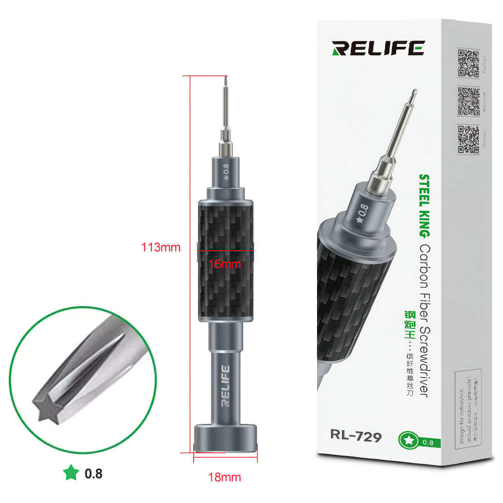 Schroevendraaier Relife RL-729, Pentalobe 0.8mm
