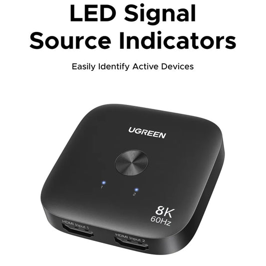 Switch Video HDMI UGREEN 65877, Zwart