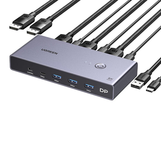 Switch Video DisplayPort UGREEN CM695 (25962), Zwart