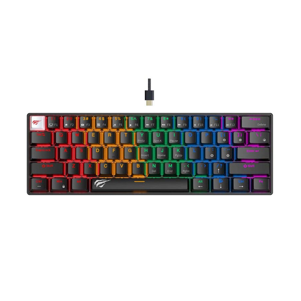 Wired USB Gaming Keyboard HAVIT KB903L, RGB, 1.8m, Black