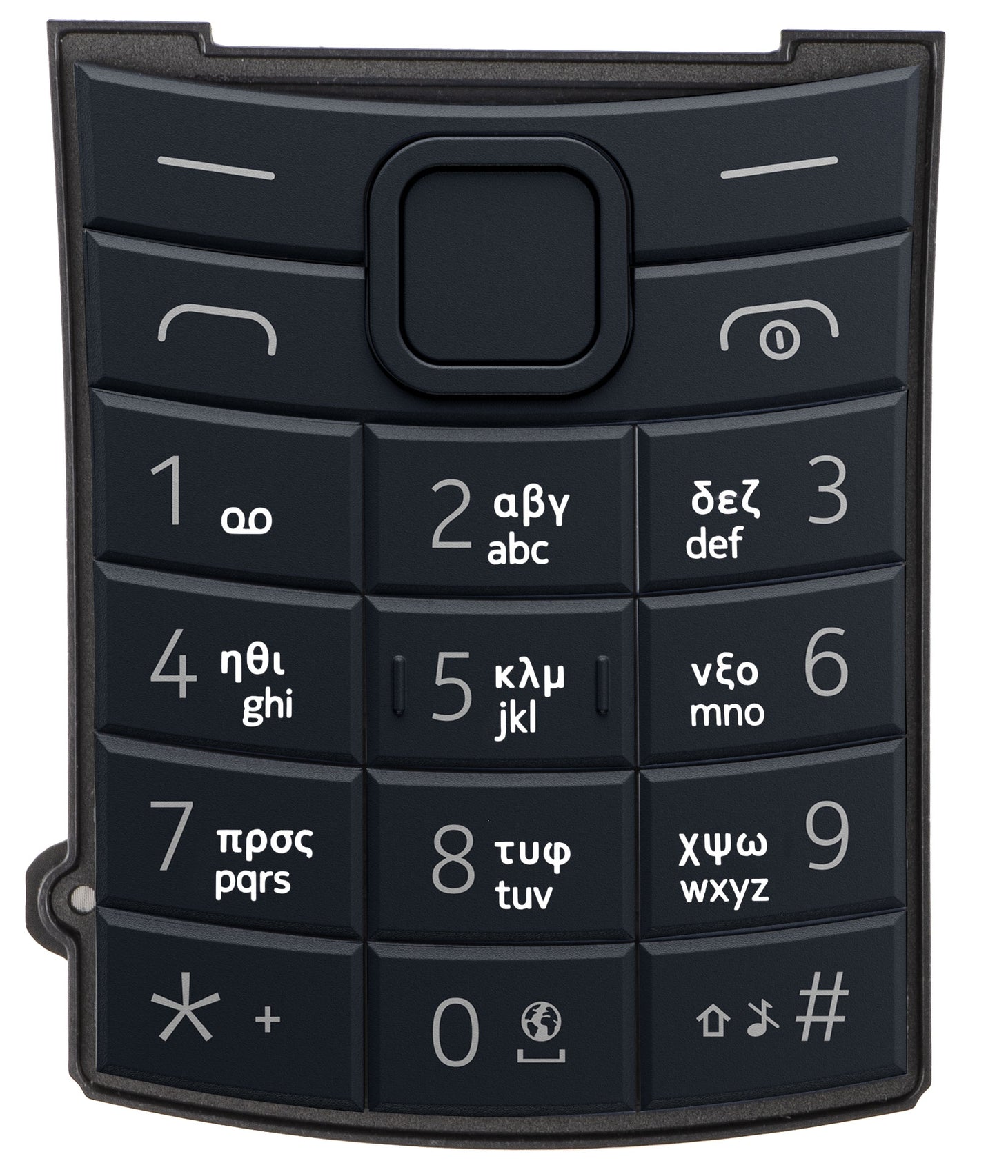 Grieks toetsenbord voor Nokia 110 4G 2nd Edition, Blauw
