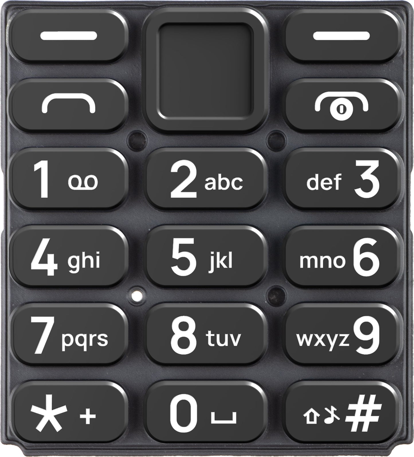 Latijns toetsenbord HMD 105 4G, Zwart, Service Pack 5010001015SH0