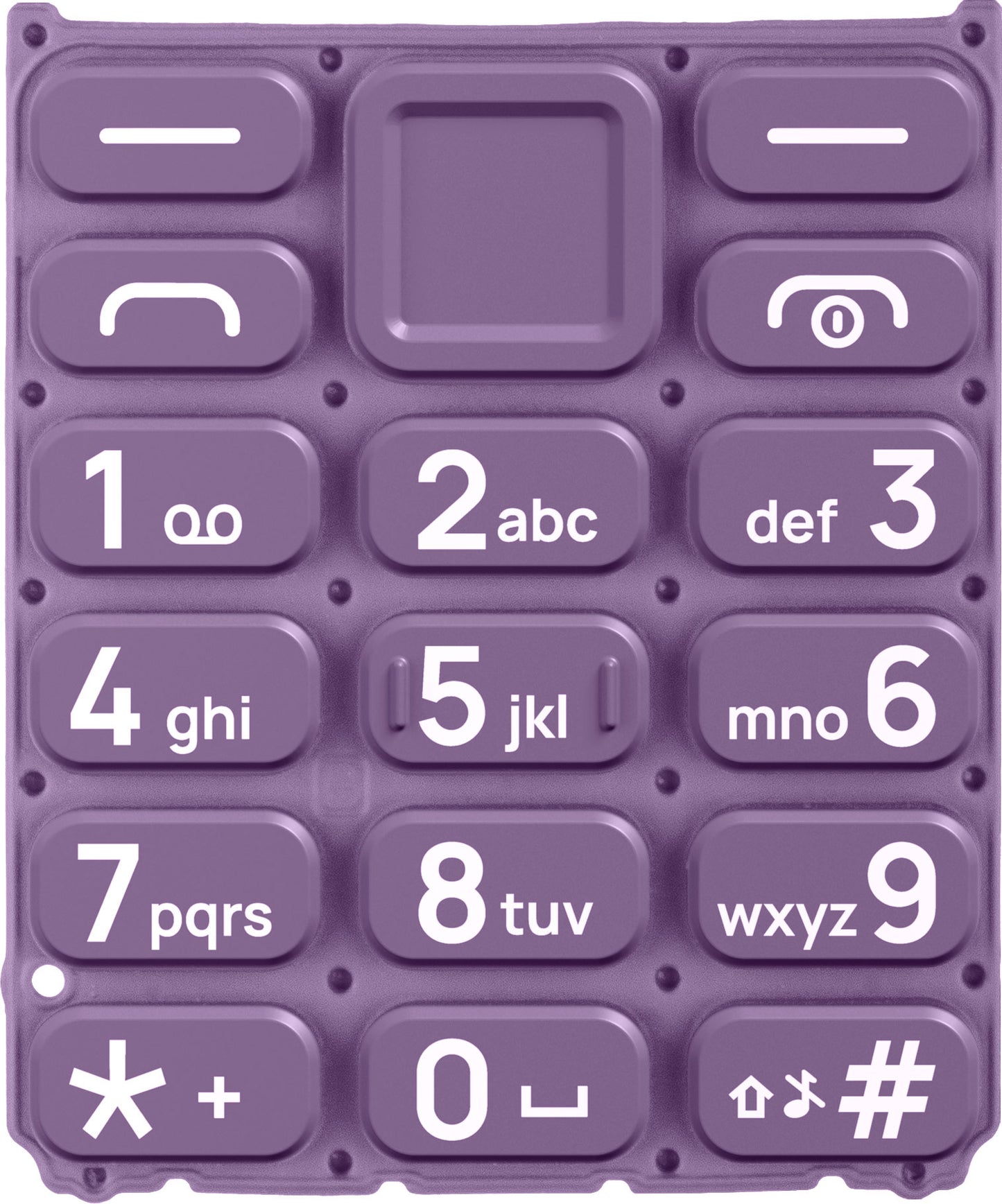 Latin Keypad for HMD 105 / Nokia 105 (2024), Purple