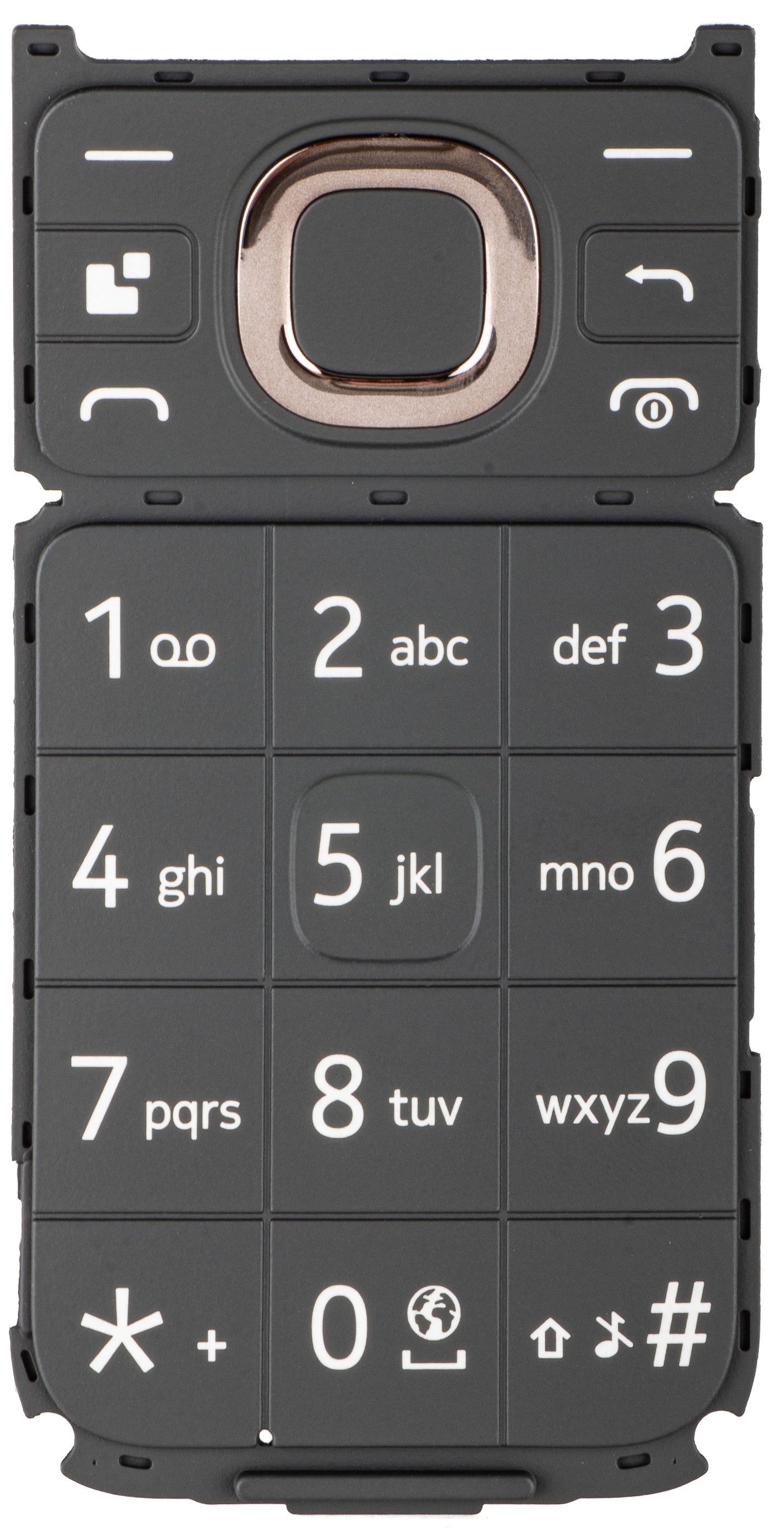 Latijns toetsenbord voor HMD 2660 Flip, Zwart