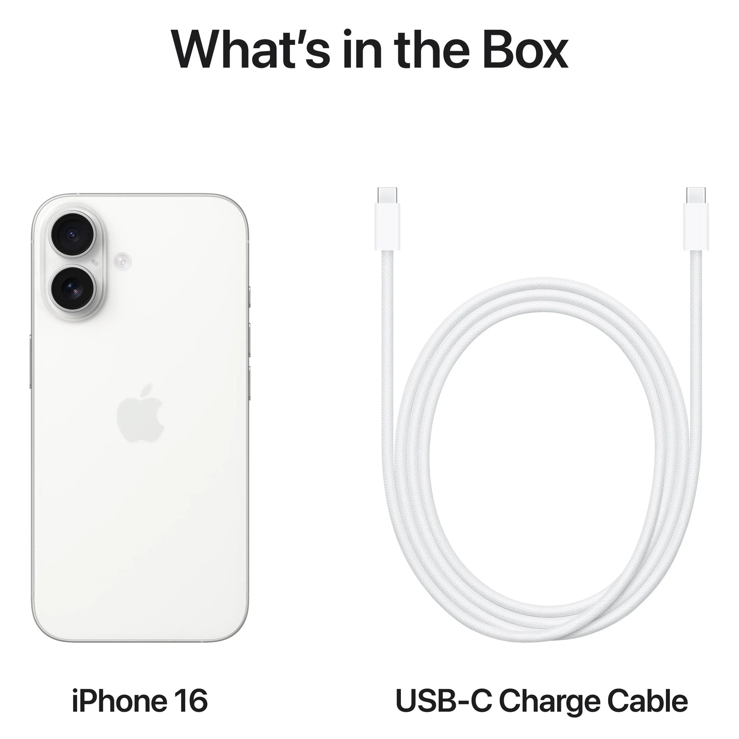 Mobiele Telefoon Apple iPhone 16, 128GB, Wit MYE93ZD/A