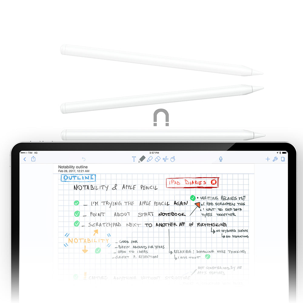 Touch Pen Acefast V1, Actieve Versie, Wit