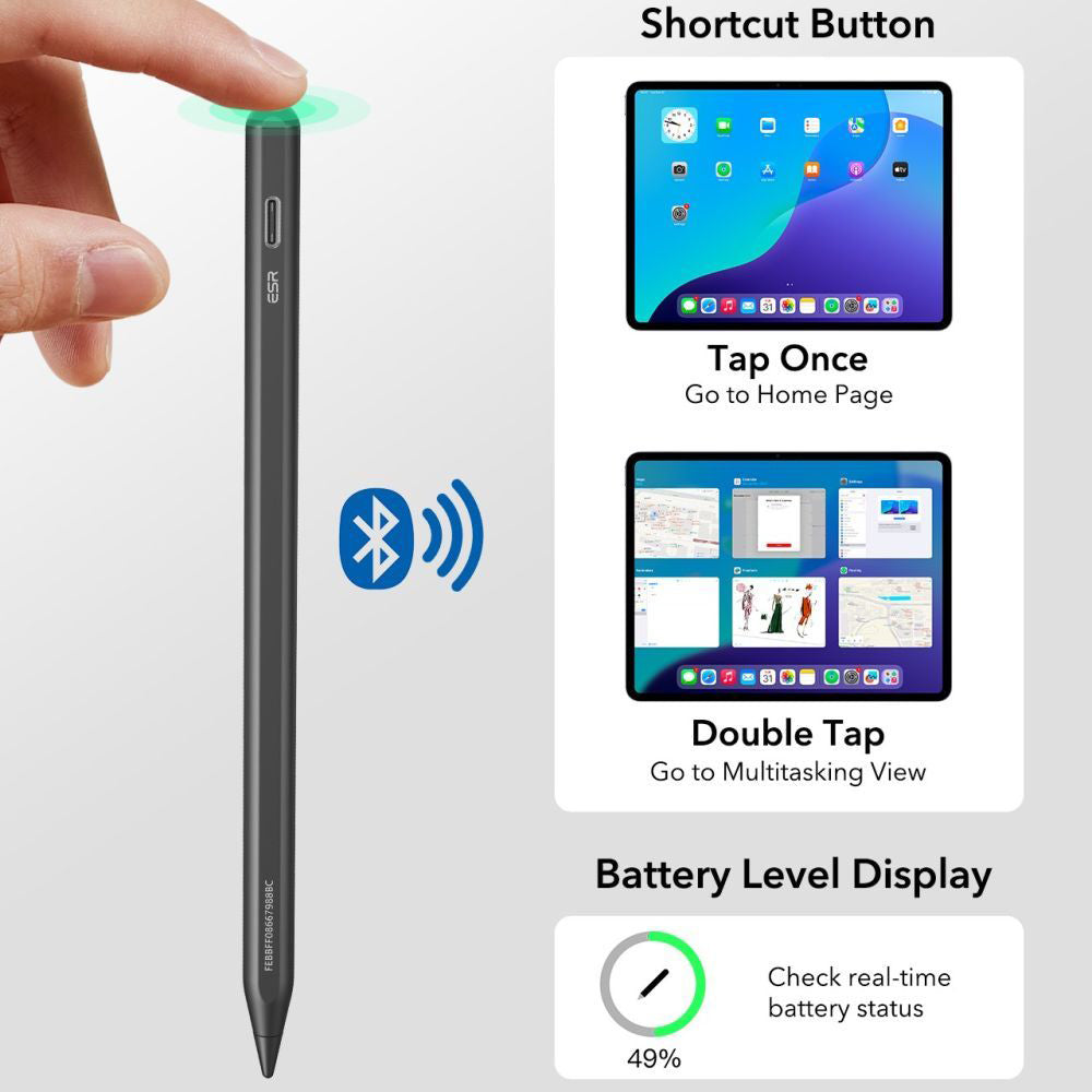 Touch Pen ESR Geo for Apple iPad, Active Version, Black