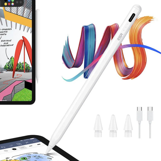 Touch Pen ESR voor Apple iPad, Actieve Versie, Wit