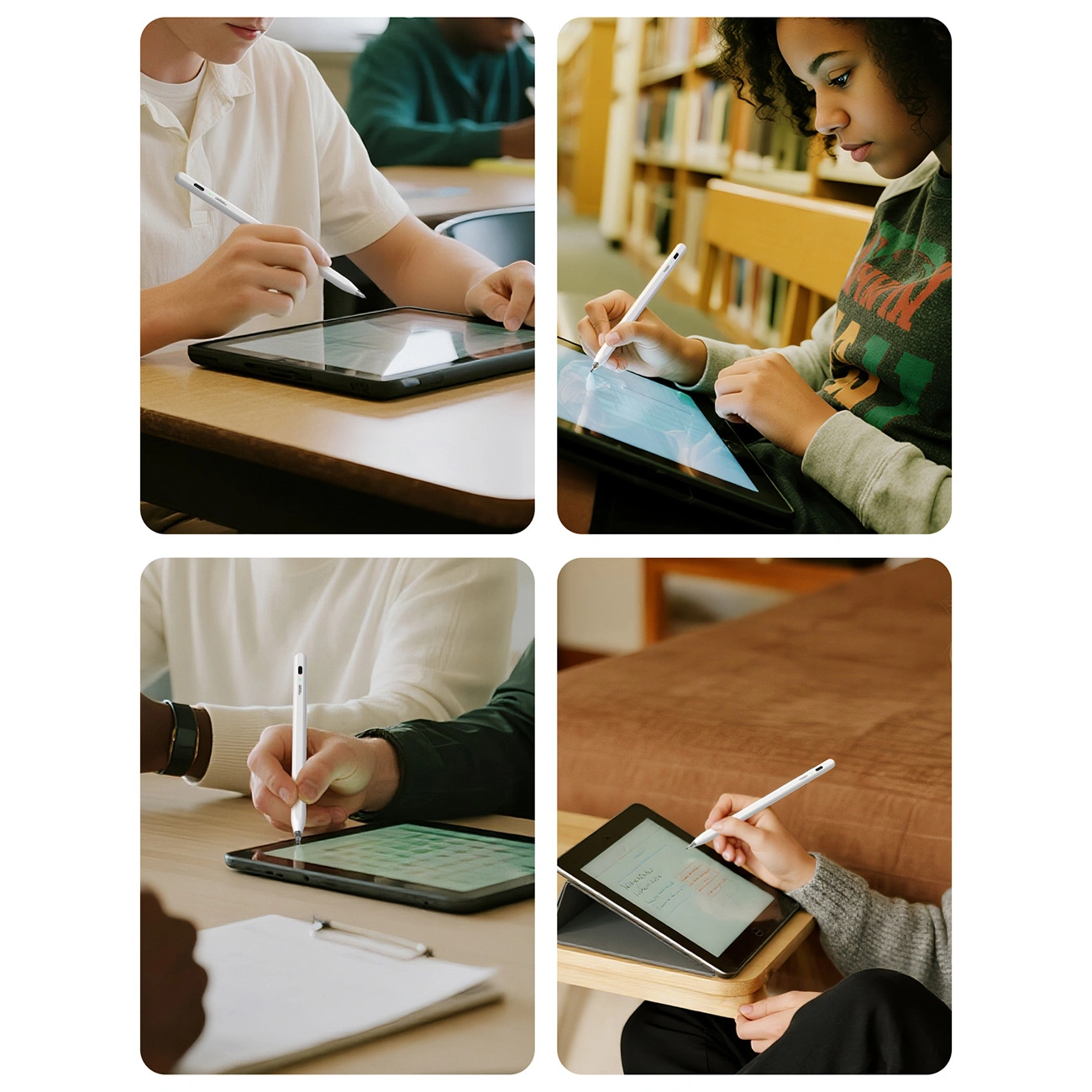 Touch Pen Metapen Air8 Pro voor Apple iPad, Actieve Versie, Wit ME-APP172