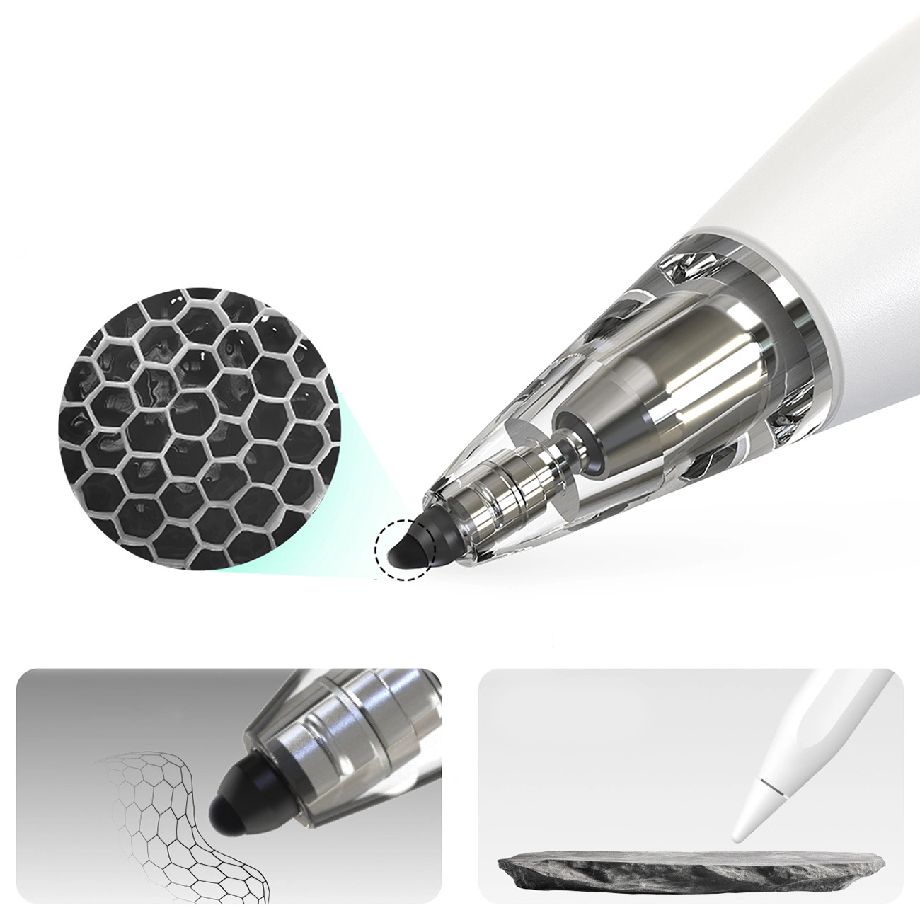 Touch Pen Metapen Air8 Pro voor Apple iPad, Actieve Versie, Wit ME-APP172