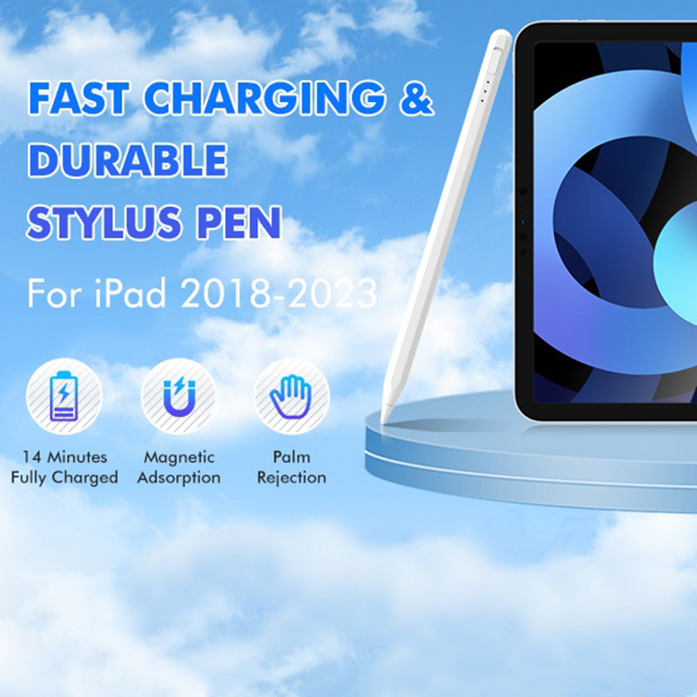 Touch Pen Techsuit AX10-T voor Apple iPad, Actieve Versie, Wit
