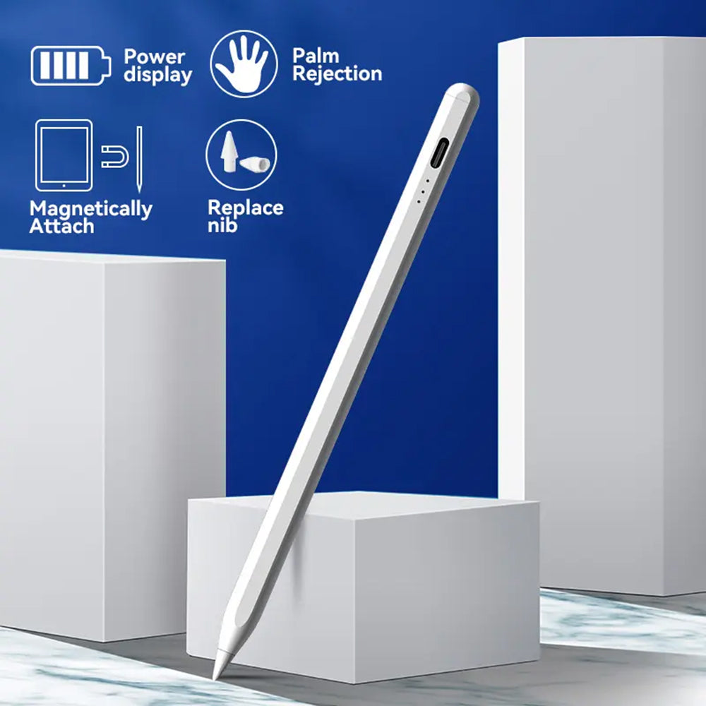 Touch Pen Techsuit JA04 voor Apple iPad, Actieve Versie, Wit