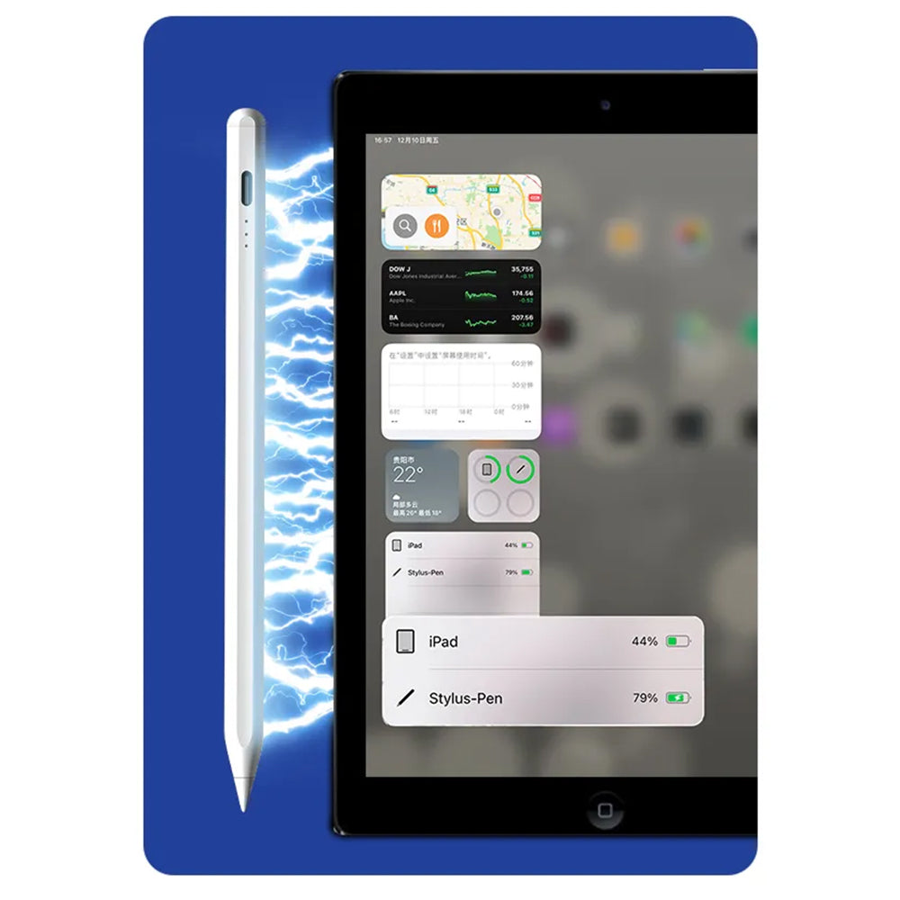 Touch Pen Techsuit JA04 voor Apple iPad, Actieve Versie, Wit